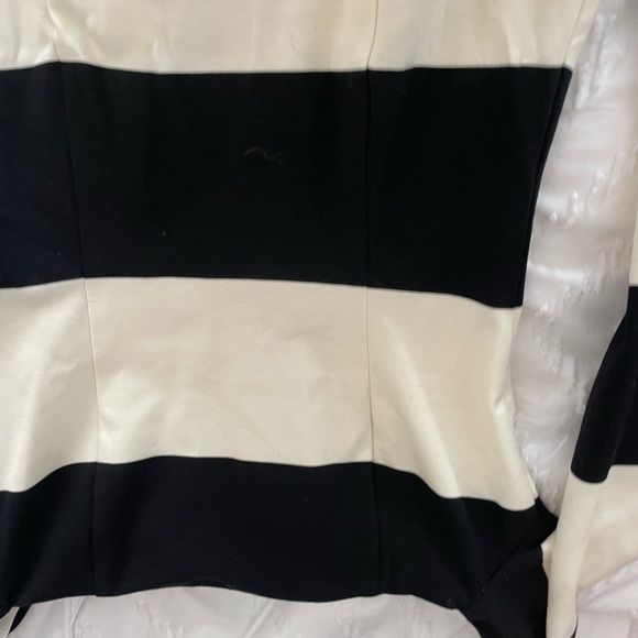 NICHOLAS Monochrome Striped Dress - Picture 6 of 13